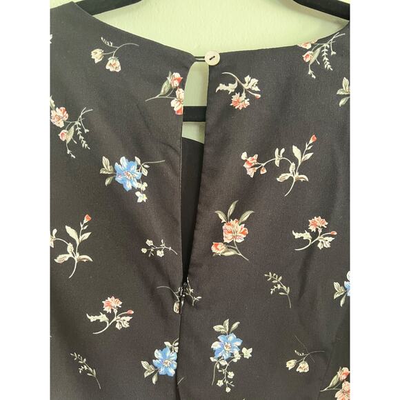 NWT Suzanne Betro Black Floral Whimsigoth Dress Dark Fairy Cottagecore Dress 1X - Picture 8 of 8